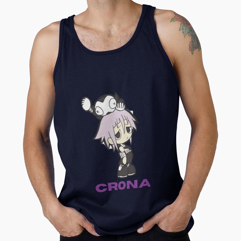 Crona Soul Eater Dark Aesthetic Minimalist Tank Top - Image 5