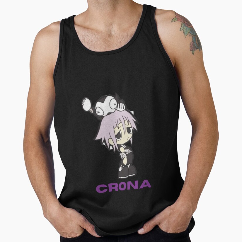 Crona Soul Eater Dark Aesthetic Minimalist Tank Top - Image 2