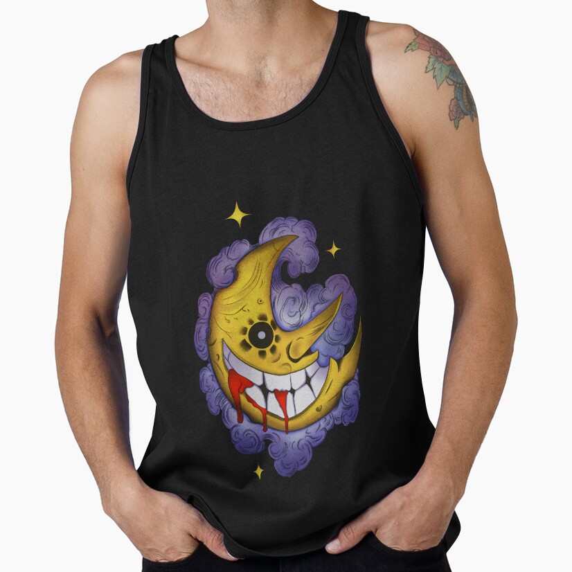 Soul Eater Strange Moon Doodle Tank Top - Image 2