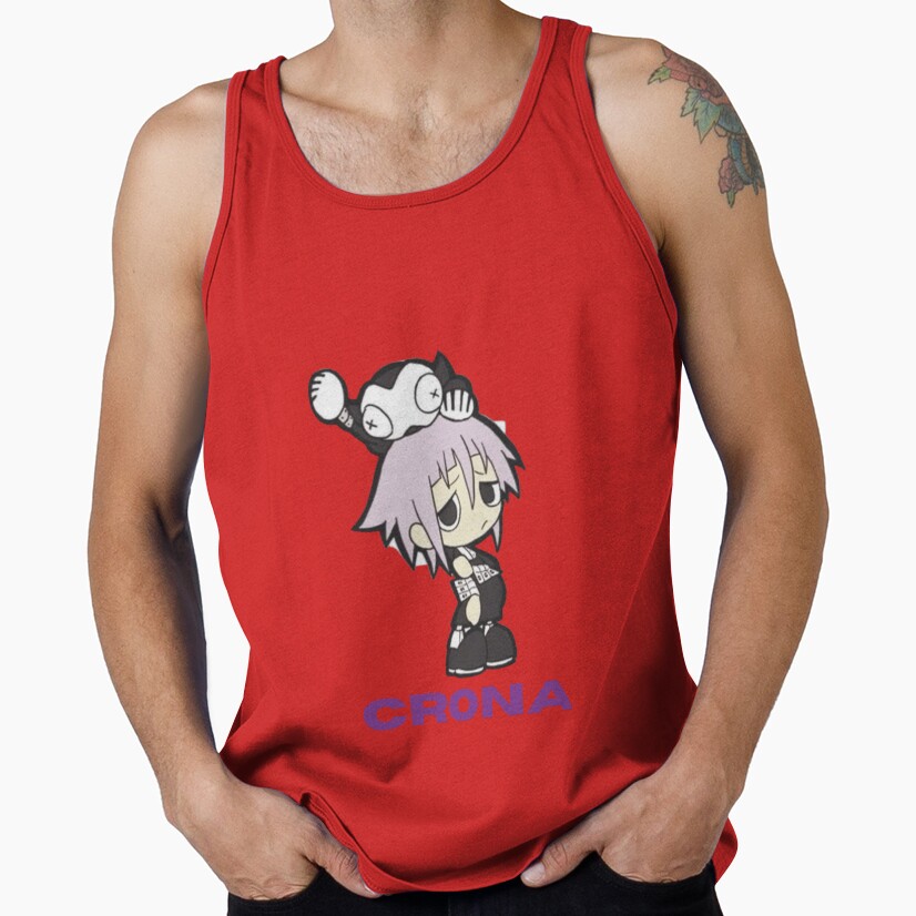 Crona Soul Eater Dark Aesthetic Minimalist Tank Top - Image 4