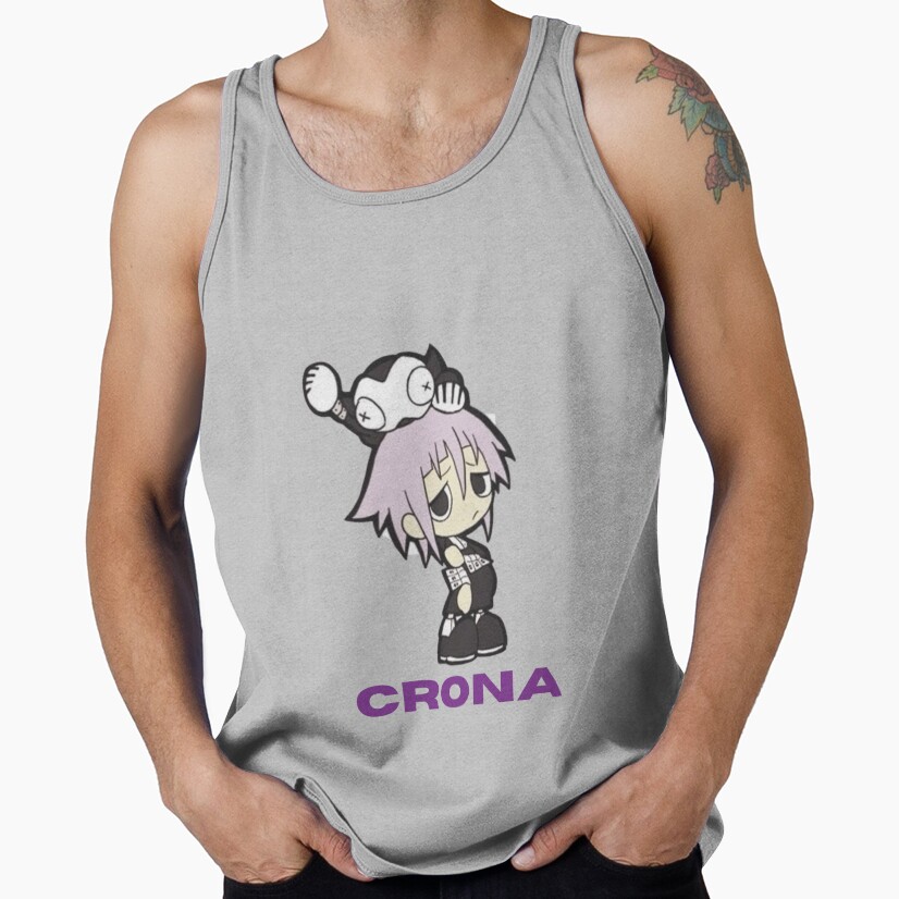 Crona Soul Eater Dark Aesthetic Minimalist Tank Top - Image 3