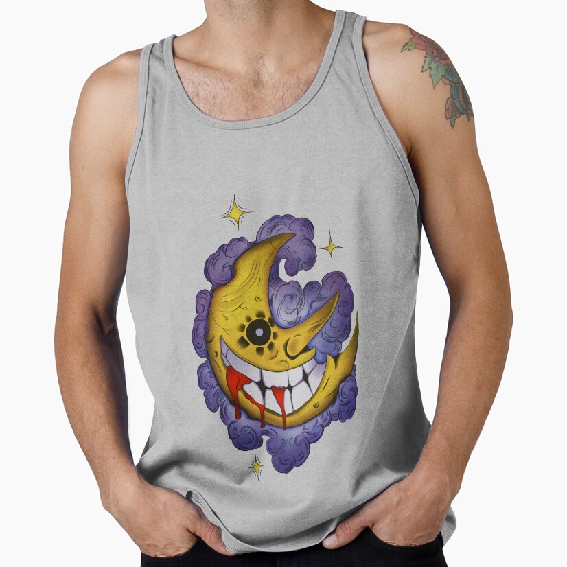 Soul Eater Strange Moon Doodle Tank Top - Image 3