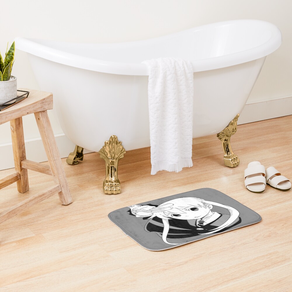 Soul Eater Kawaii Gothic Girl Artwork Bath Mat - Image 2