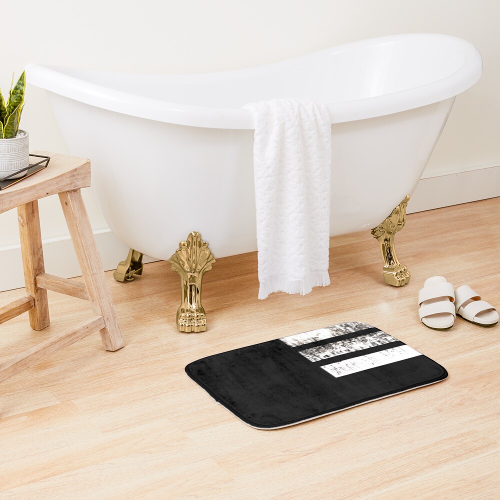 Death The Kid Minimalist Symmetrical Design Bath Mat - Image 2