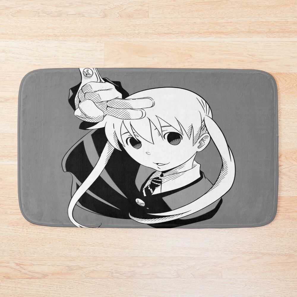 Soul Eater Kawaii Gothic Girl Artwork Bath Mat