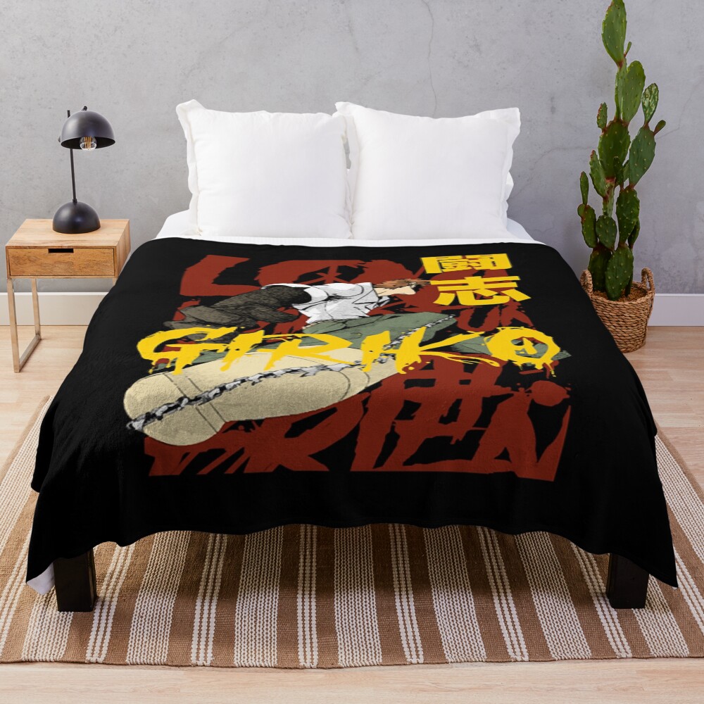 Girika Soul Eater Dark Japanese Artwork Throw Blanket