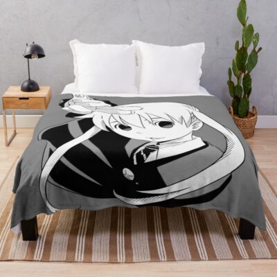 Soul Eater Kawaii Gothic Girl Artwork Throw Blanket