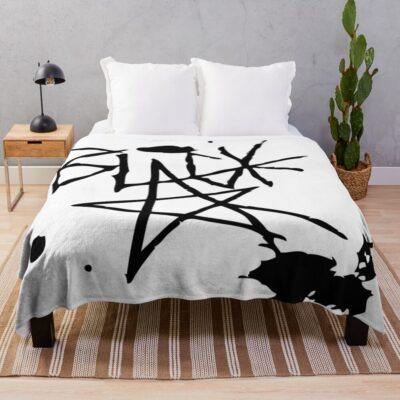 Black☆star Soul Eater Edgy Artwork Throw Blanket