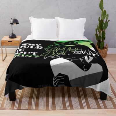 Soul Eater Dark Mysterious Quote Design Throw Blanket
