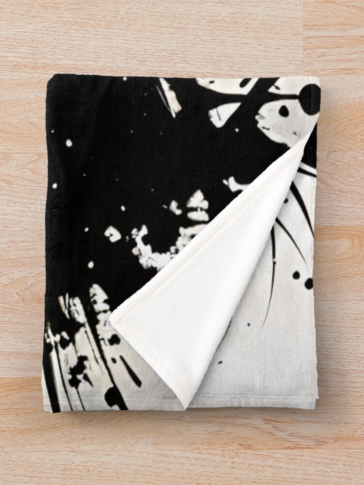 Death The Kid Gothic Minimalist Artwork Throw Blanket - Image 2