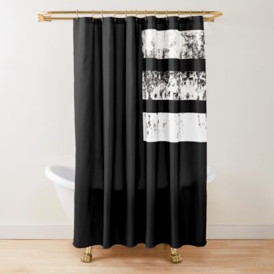Death The Kid Minimalist Symmetrical Design Shower Curtain