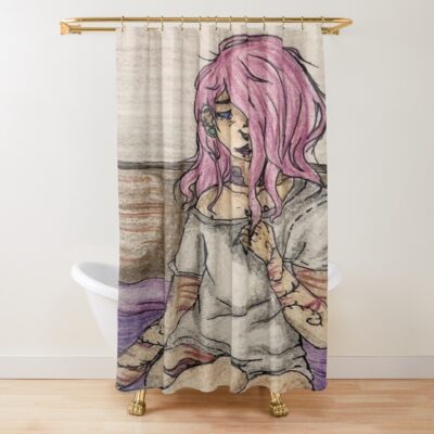Crona Soul Eater Sleepy Dark Artwork Shower Curtain