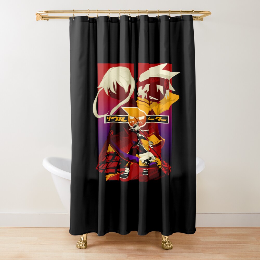 Soul Evans And Maka Albarn Soul Resonance Shower Curtain