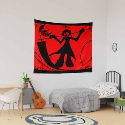 Soul Eater Scythe Of Dissection Dark Artwork Tapestry
