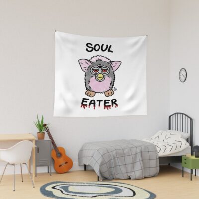 Furby The Soul Eater Dark Creature Tapestry