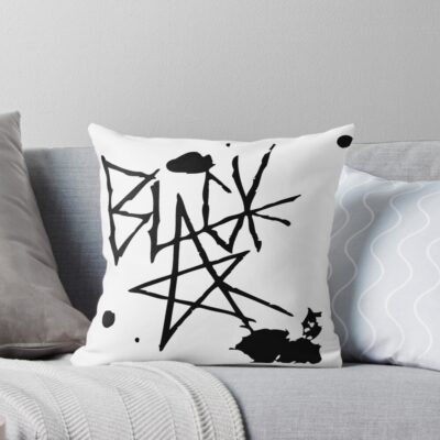 Black☆star Soul Eater Edgy Artwork Throw Pillow