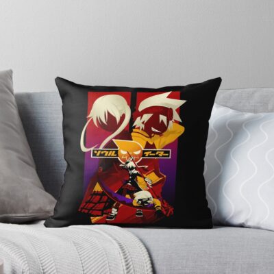 Soul Evans And Maka Albarn Soul Resonance Throw Pillow