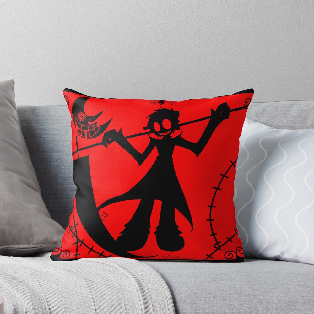 Soul Eater Scythe Of Dissection Dark Artwork Throw Pillow