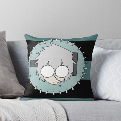 Franken Stein Soul Eater Mad Scientist Throw Pillow