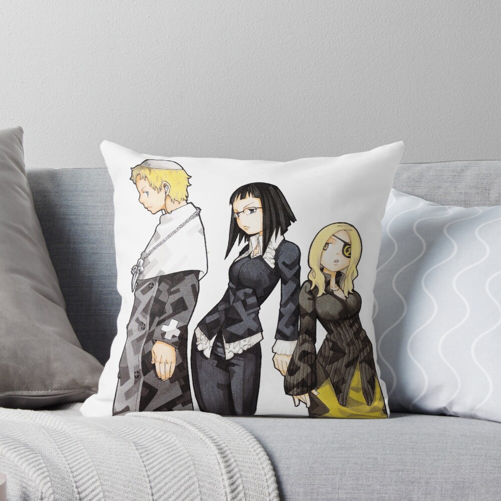 Soul Eater G6 Gothic Symbol Design Throw Pillow