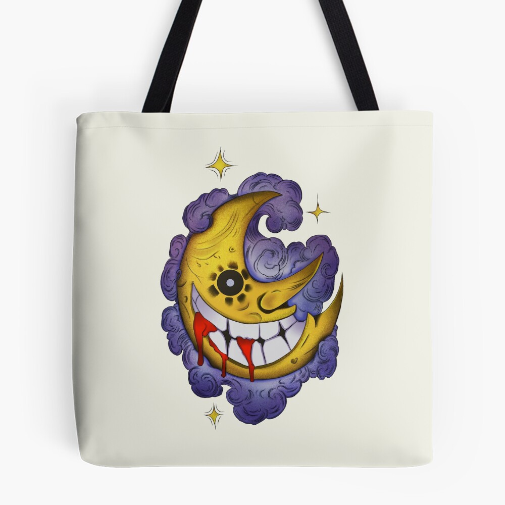 Soul Eater Strange Moon Gothic Doodle Tote Bag